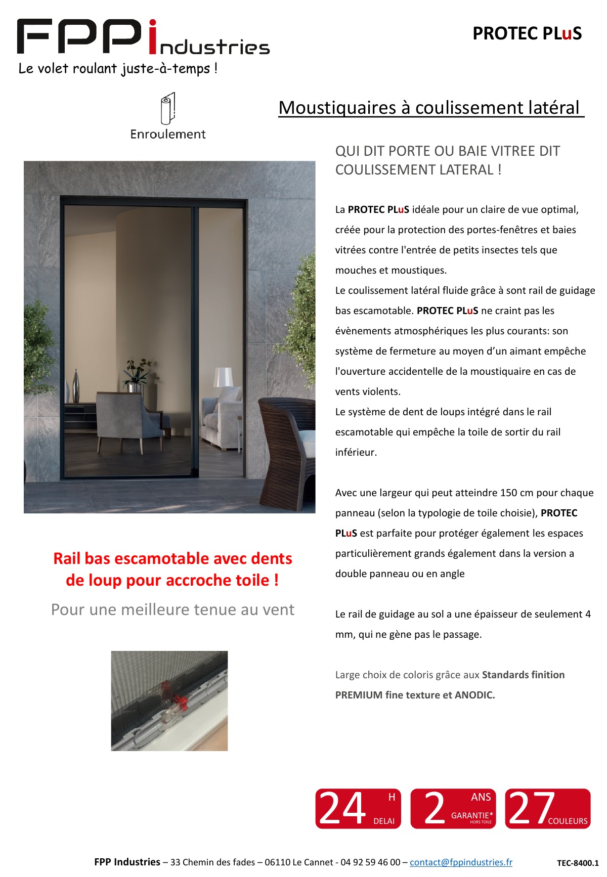 Moustiquaires latérales
