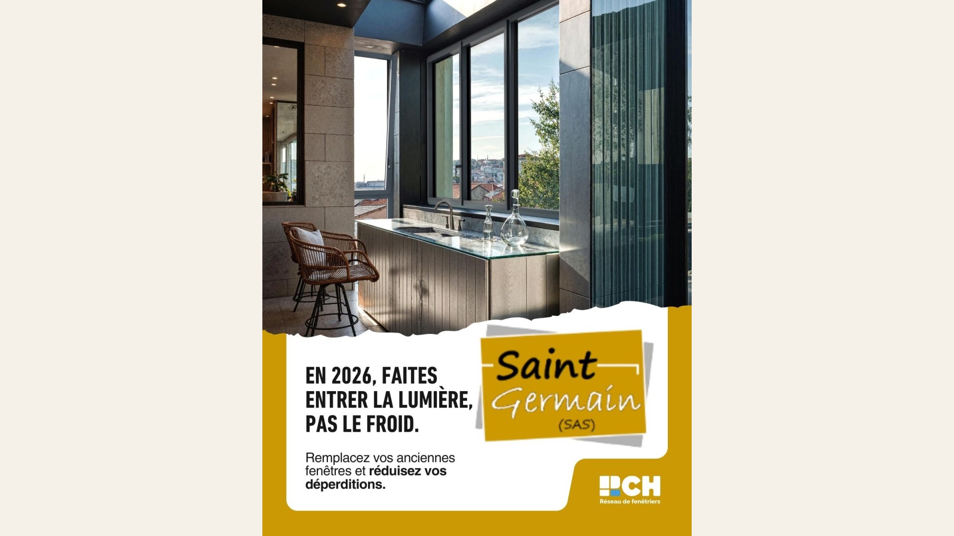 Fenêtres performantes : faites entrer plus de lumière