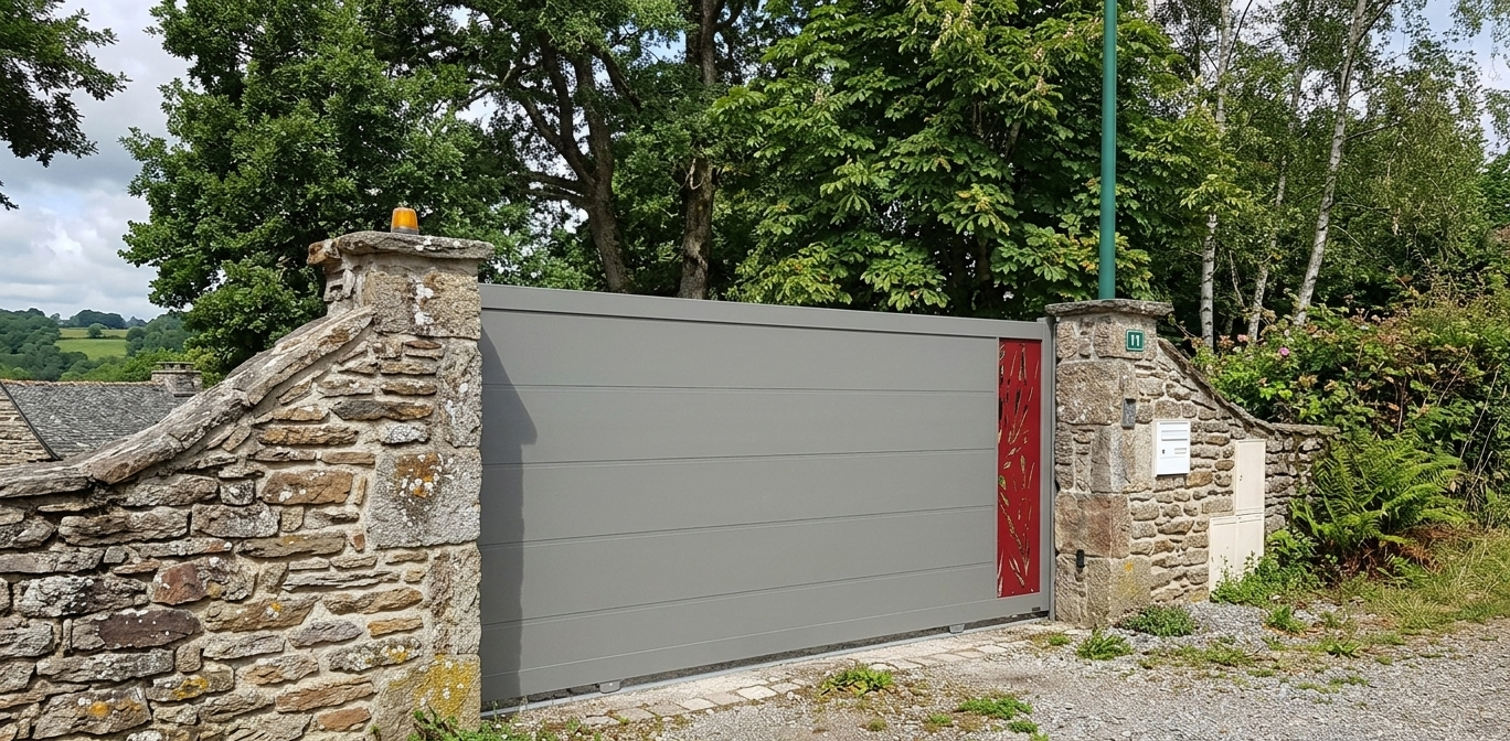 Portail coulissant chantier DELAGE