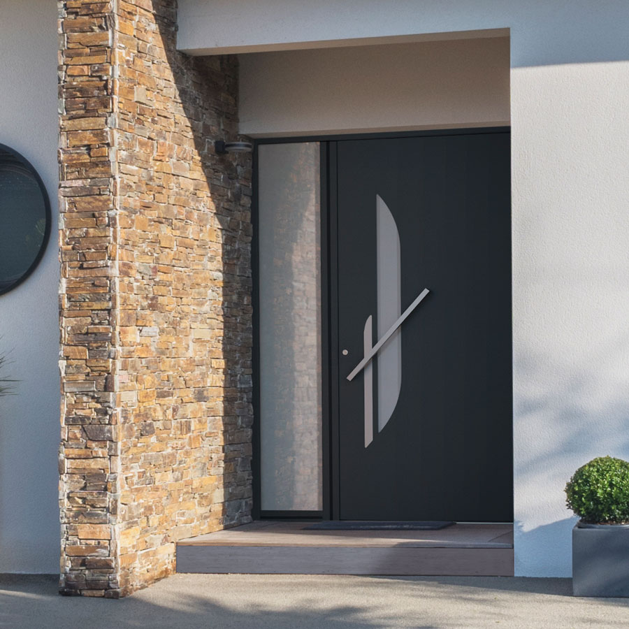 Porte d'entrée contemporaine